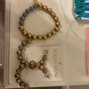 Susan Shaw bracelet & earring set
